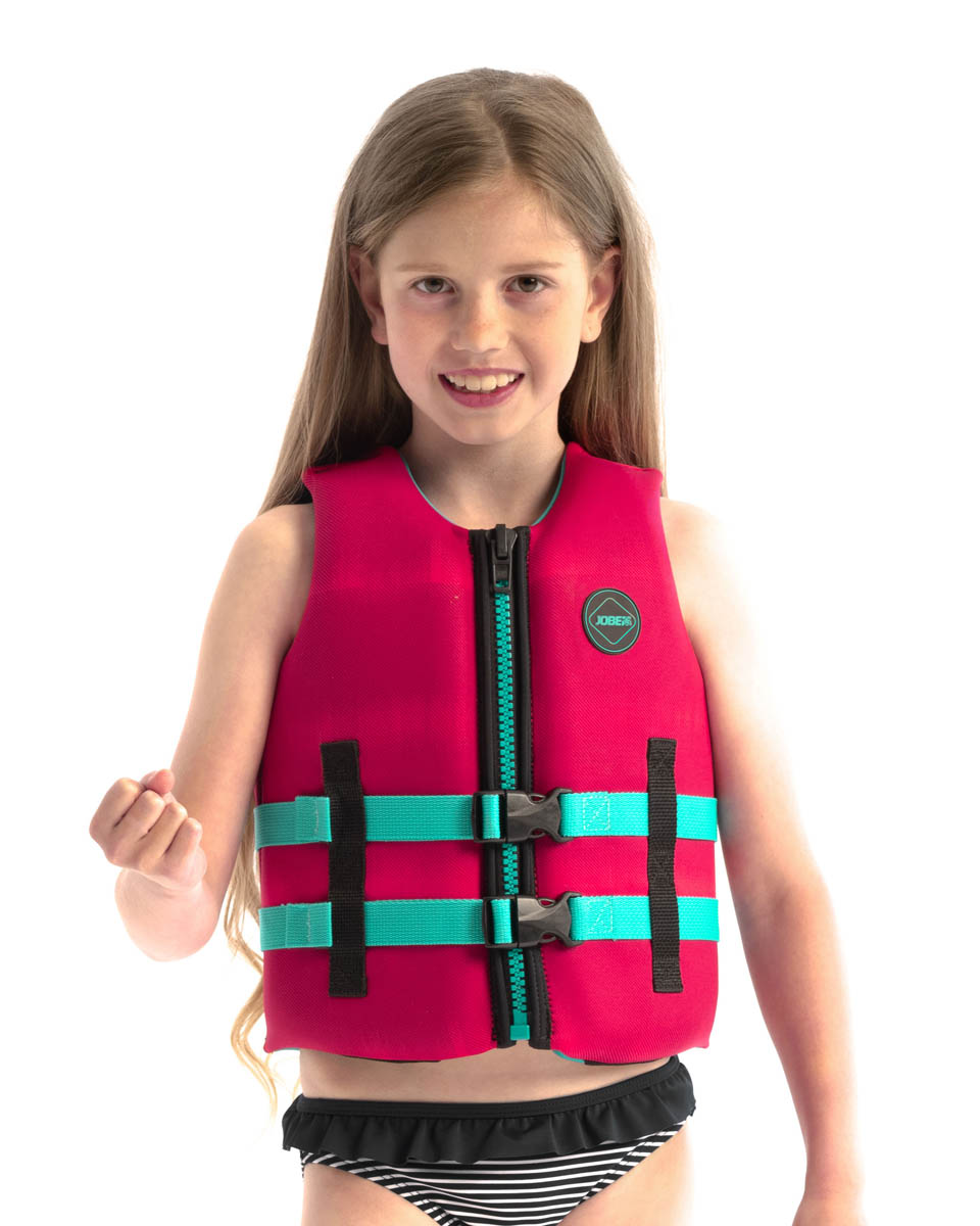 Jobe Neoprene Life Vest Kids Hot Pink