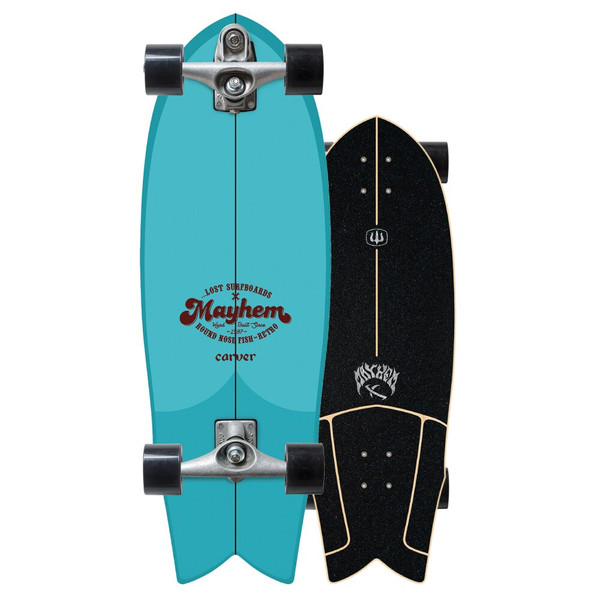 ...LOST X CARVER 29.5" RNF RETRO SURFSKATE COMPLETE C7