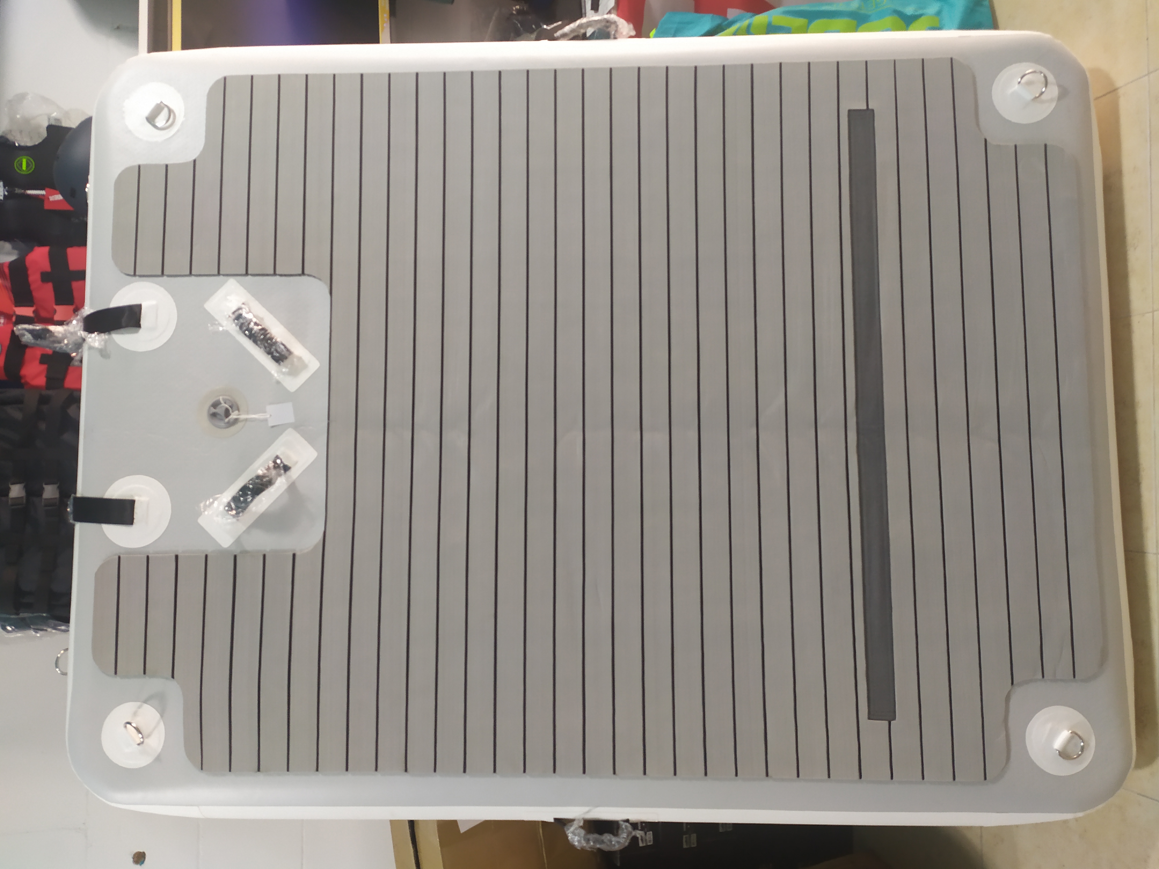Platform Rigid inflatable gray top 2.5m x 1.5m x 20cm