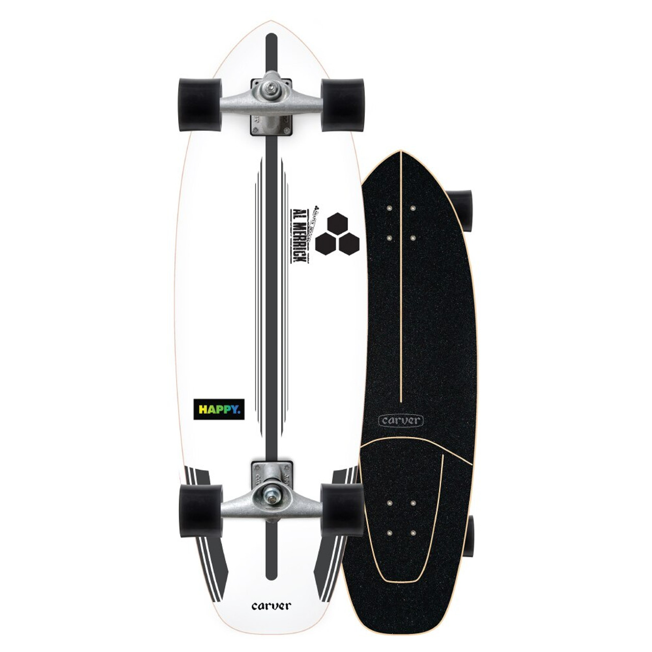CARVER 30.75" CHANNEL ISLANDS HAPPY SURFSKATE COMPLETE CX