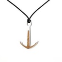 Silver+Surf Necklace Anchor XL Wood F