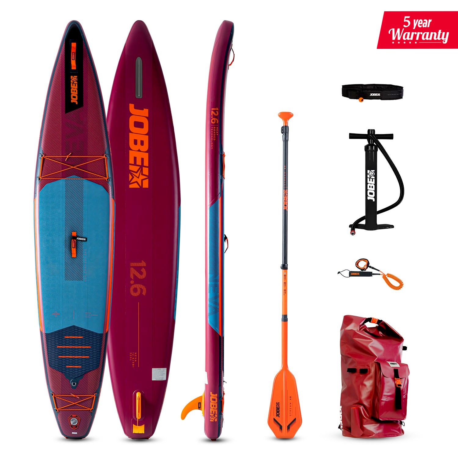 Jobe Neva 12.6 Inflatable Paddle Board Package