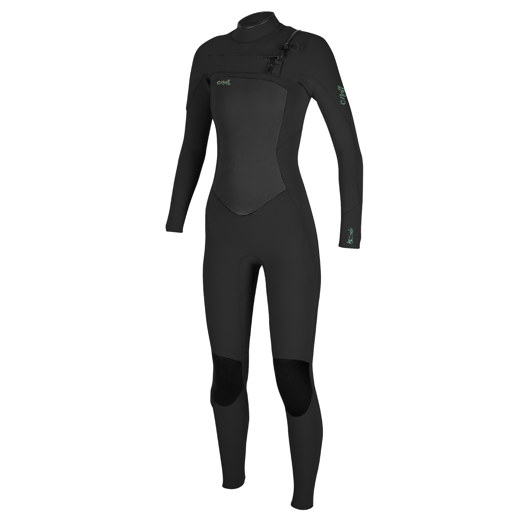 O'Neill Wms Epic 3/2 Chest Zip Full Black
